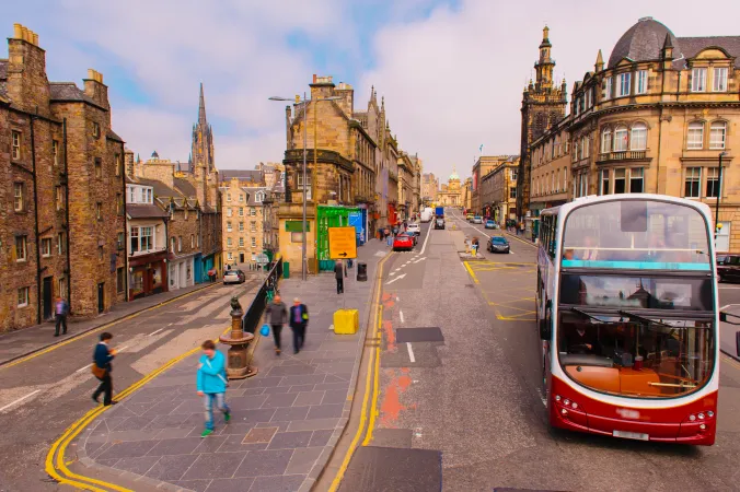 bus in Glasgow