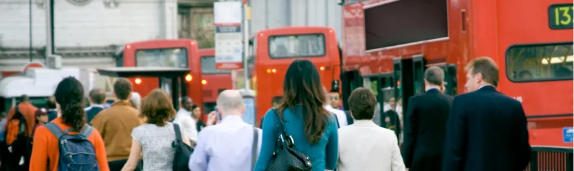 People walking london