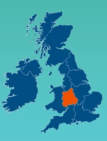 map west midlands small