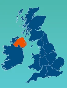 map lnorthern ireland small