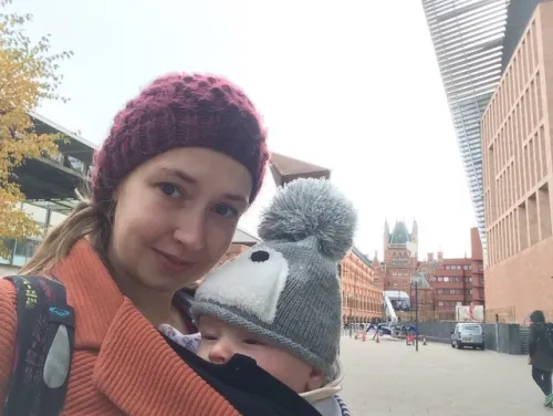 Laura and baby