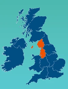 map north west small