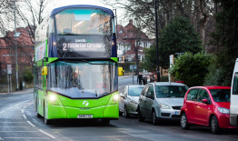 Leeds buses and cars