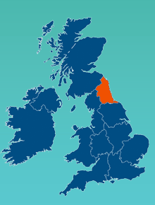 map north east small