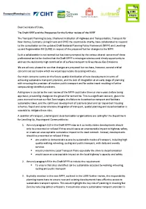 Covering Letter for NPPF LURB Response